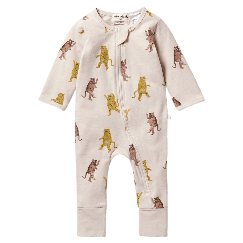 Wilson & Frenchy 0-3 Months to 6-12 Months Zipsuit with Feet - Roar