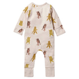 Wilson & Frenchy 0-3 Months to 6-12 Months Zipsuit with Feet - Roar