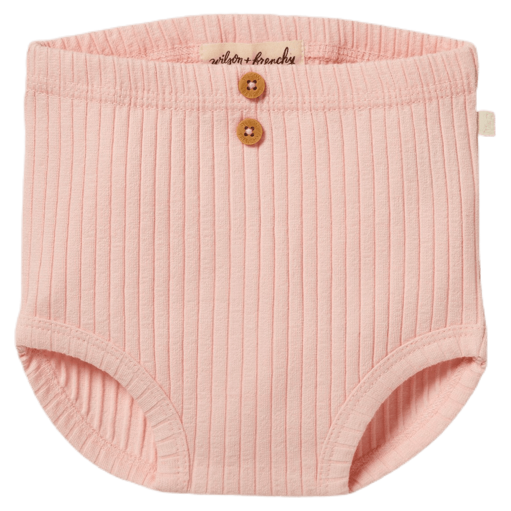 Wilson & Frenchy 000 to 0 Rib Nappy Pant - Blush