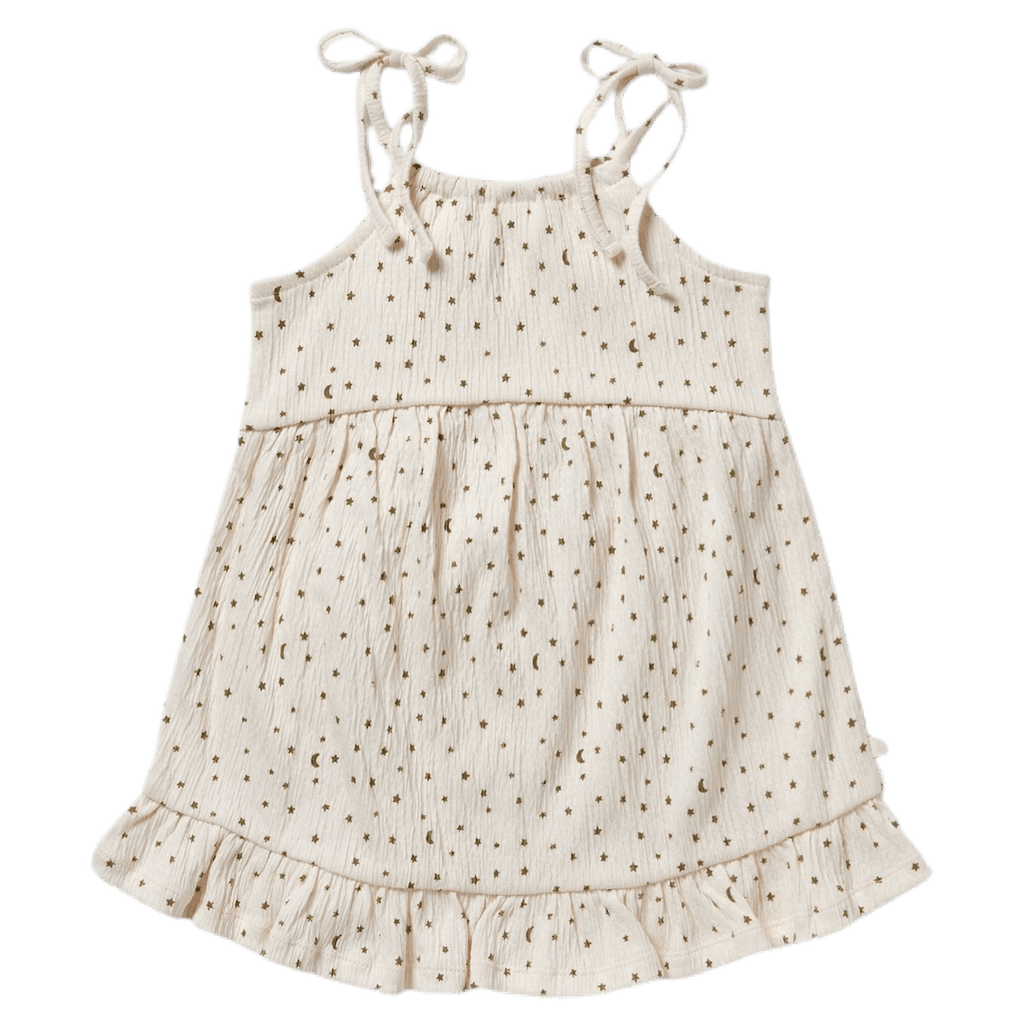 Wilson & Frenchy 6-12 Months to 18-24 Months Crinkle Ruffle Dress - Chasing the Moon