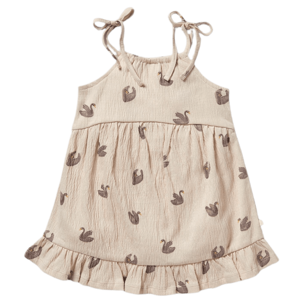 Wilson & Frenchy 6-12 Months to 18-24 Months Crinkle Ruffle Dress - Little Swan