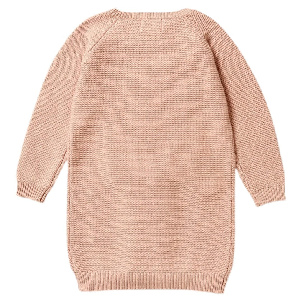 Wilson & Frenchy 6-12 Months to 18-24 Months Knitted Cable Dress - Rose
