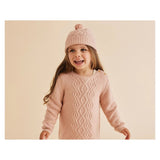 Wilson & Frenchy 6-12 Months to 18-24 Months Knitted Cable Dress - Rose
