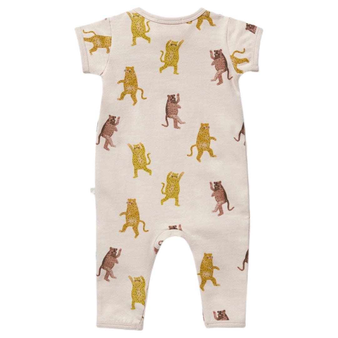 Wilson & Frenchy Newborn to 12 to 18 Months Zipsuit Short Sleeve - Roar