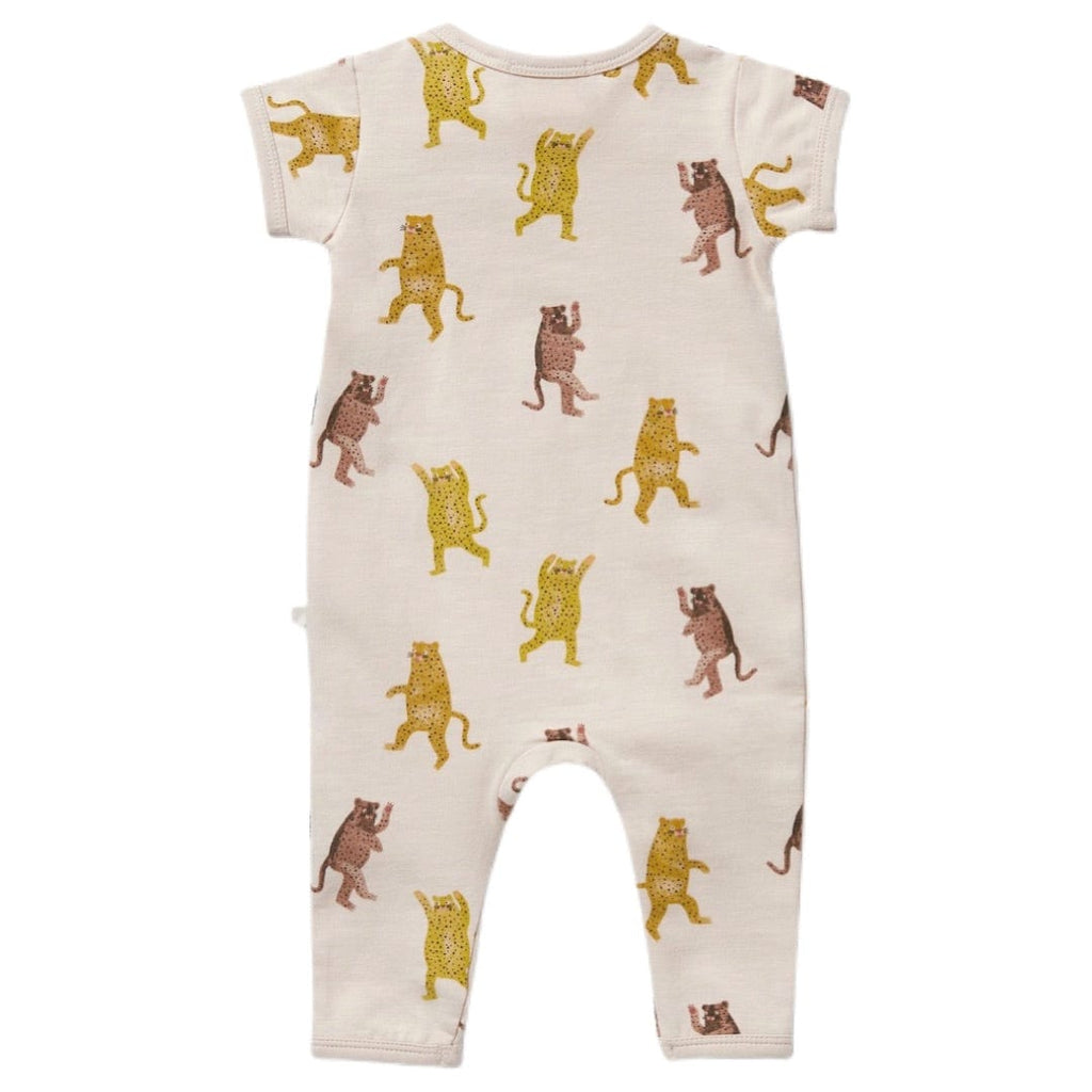 Wilson & Frenchy Newborn to 12 to 18 Months Zipsuit Short Sleeve - Roar