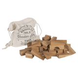 Wooden Story 12 Mths Plus Natural XL Blocks in Cotton Sack 50 Pieces