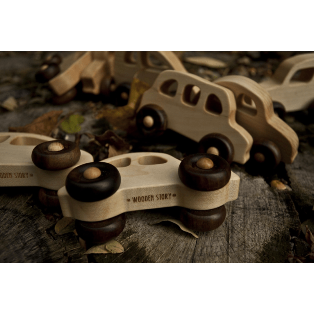 Wooden Story 2 Plus Retro Car