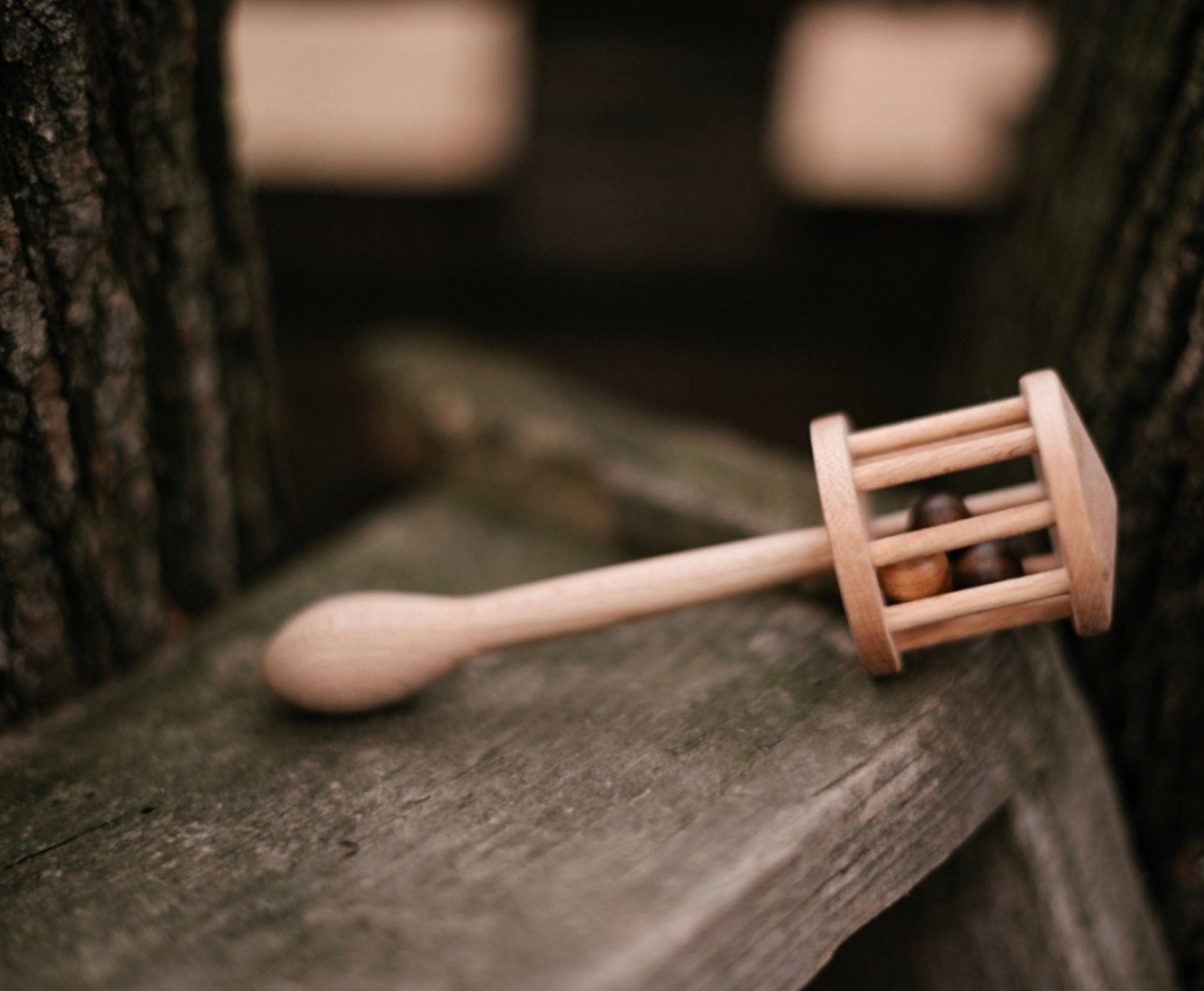 Wooden Story 3 Months Plus Nighthawk Rattle