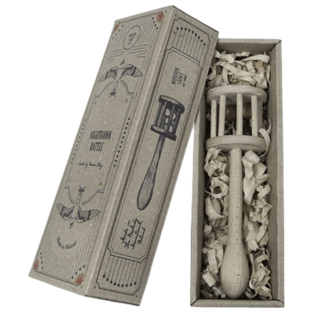 Wooden Story 3 Months Plus Nighthawk Rattle