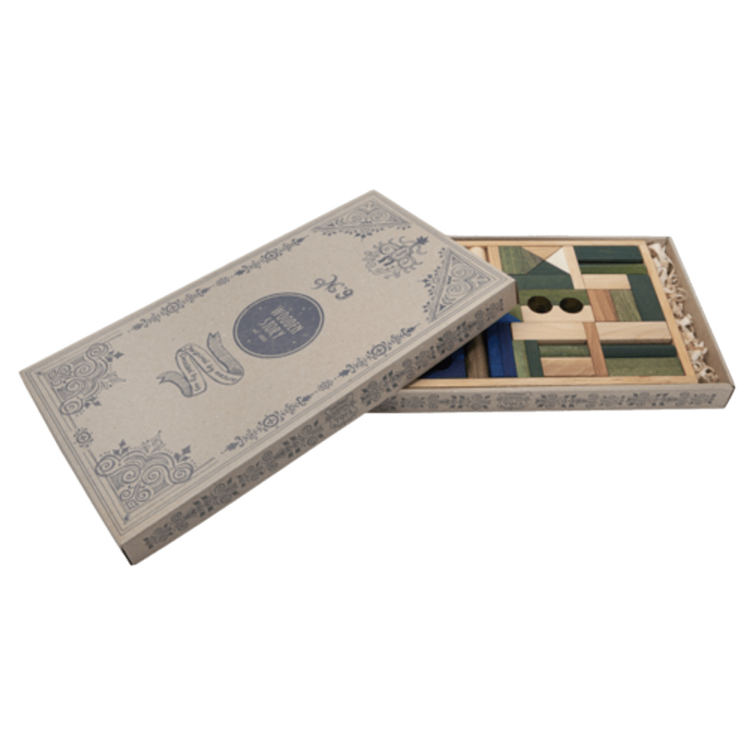 Wooden Story 3 Plus Cold Blocks in Tray 54 Pieces