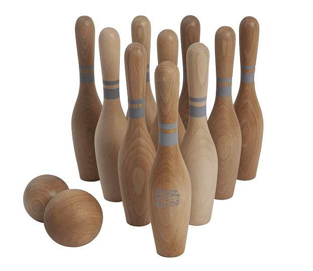 Wooden Story 3 Plus Natural Bowling Set
