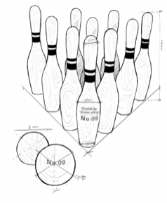 Wooden Story 3 Plus Natural Bowling Set