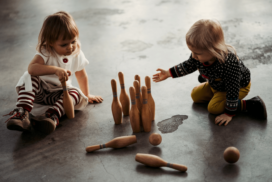 Wooden Story 3 Plus Natural Bowling Set