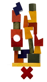 Wooden Story 3 Plus Rainbow Stacking Tower