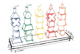 Wooden Story 3 Plus Rainbow Stacking Toy