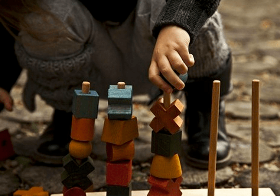 Wooden Story 3 Plus Rainbow Stacking Toy