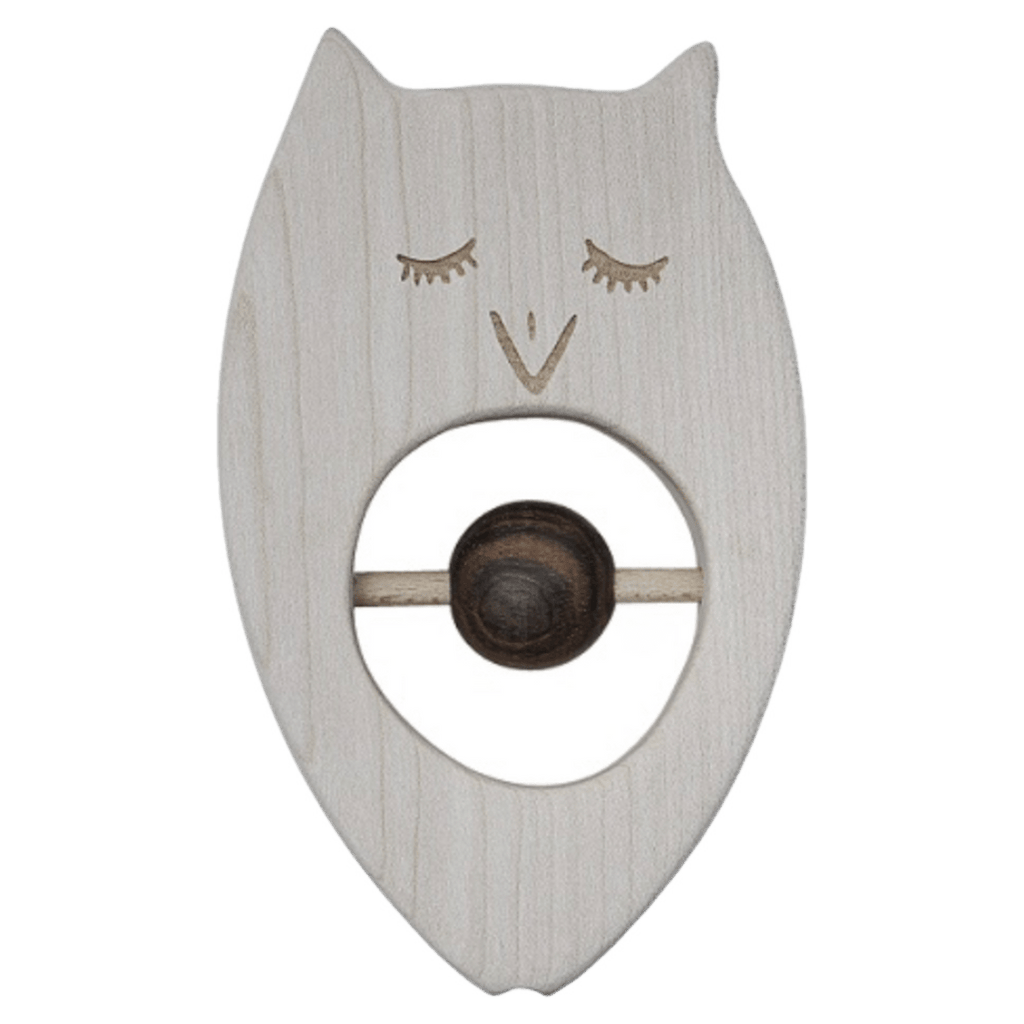 Wooden Story Birth Plus Owl Rattle