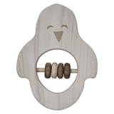 Wooden Story Birth Plus Penguin Rattle