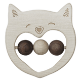 Wooden Story Birth Plus Smiley Cat Rattle